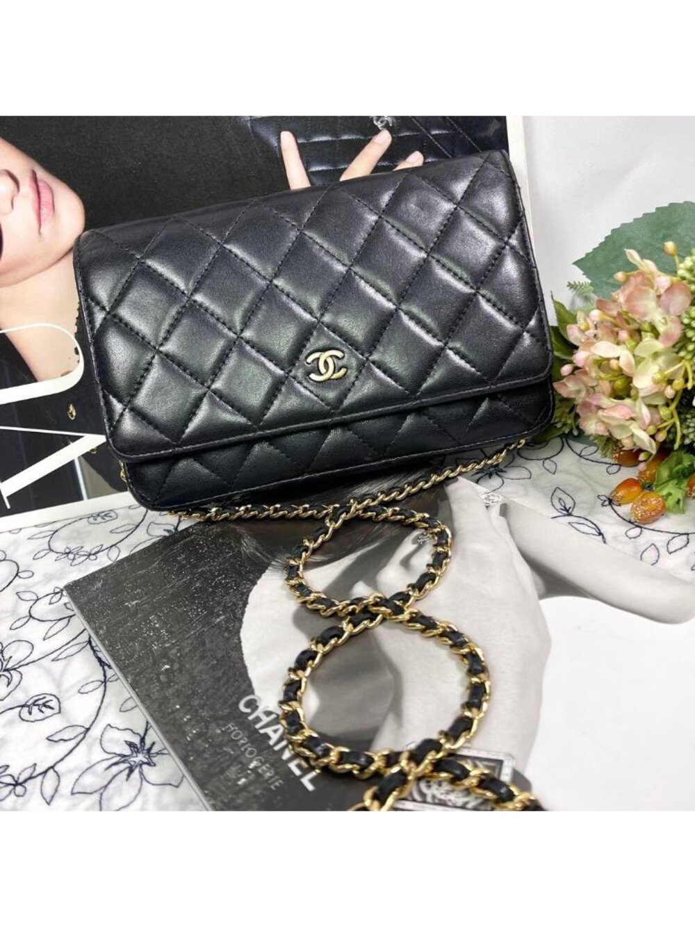 Chanel Chain Wallet Black Quilted Shoulder Bag